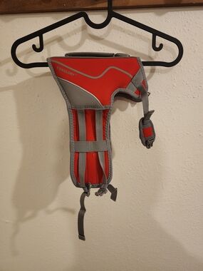 Red & Gray Reflective Dog Harness